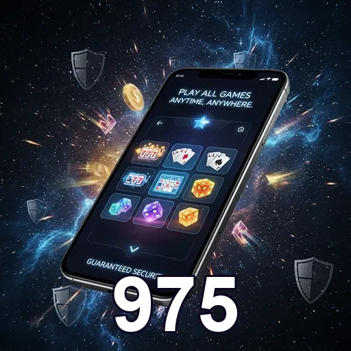 Mobile player enjoying exciting promotions at 975